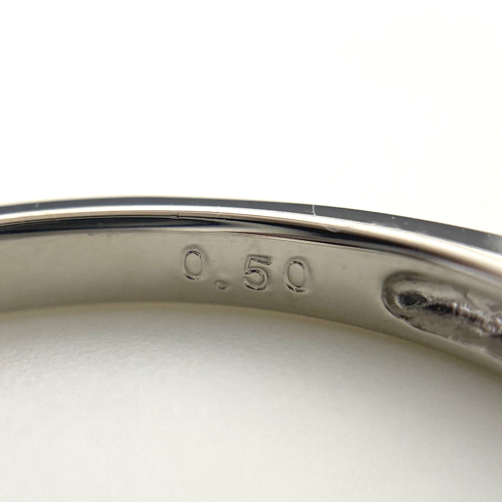 メレダイヤ デザインリング プラチナ 指輪 リング 12号 Pt900 ダイヤモンド レディース 【中古】nbjwl