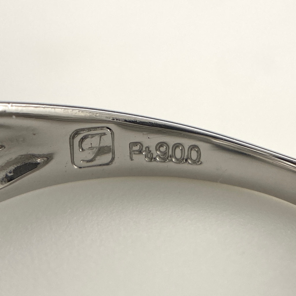 メレダイヤ デザインリング プラチナ 指輪 リング 10号 Pt900 ダイヤモンド レディース 【中古】nbjwl