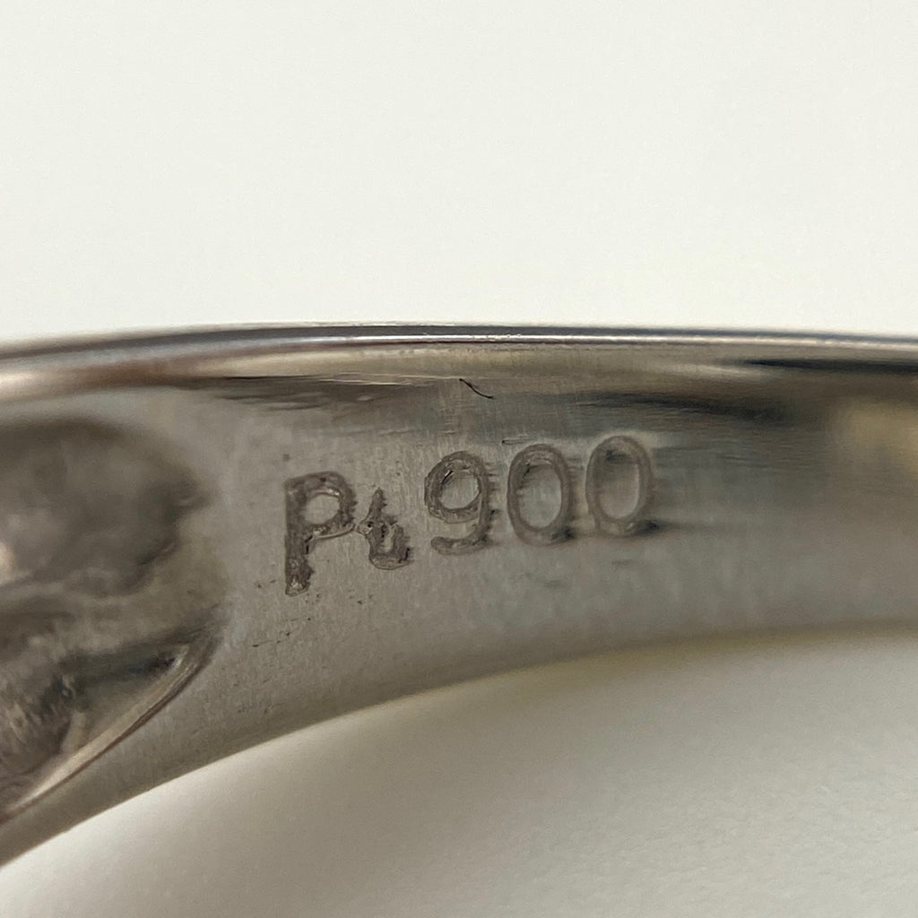 メレダイヤ デザインリング プラチナ 指輪 リング 13号 Pt900 ダイヤモンド レディース 【中古】nbjwl