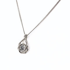 ダイヤモンド デザインネックレス プラチナ ペンダント ネックレス Pt900 Pt850 ダイヤモンド レディース 【中古】nbjwl