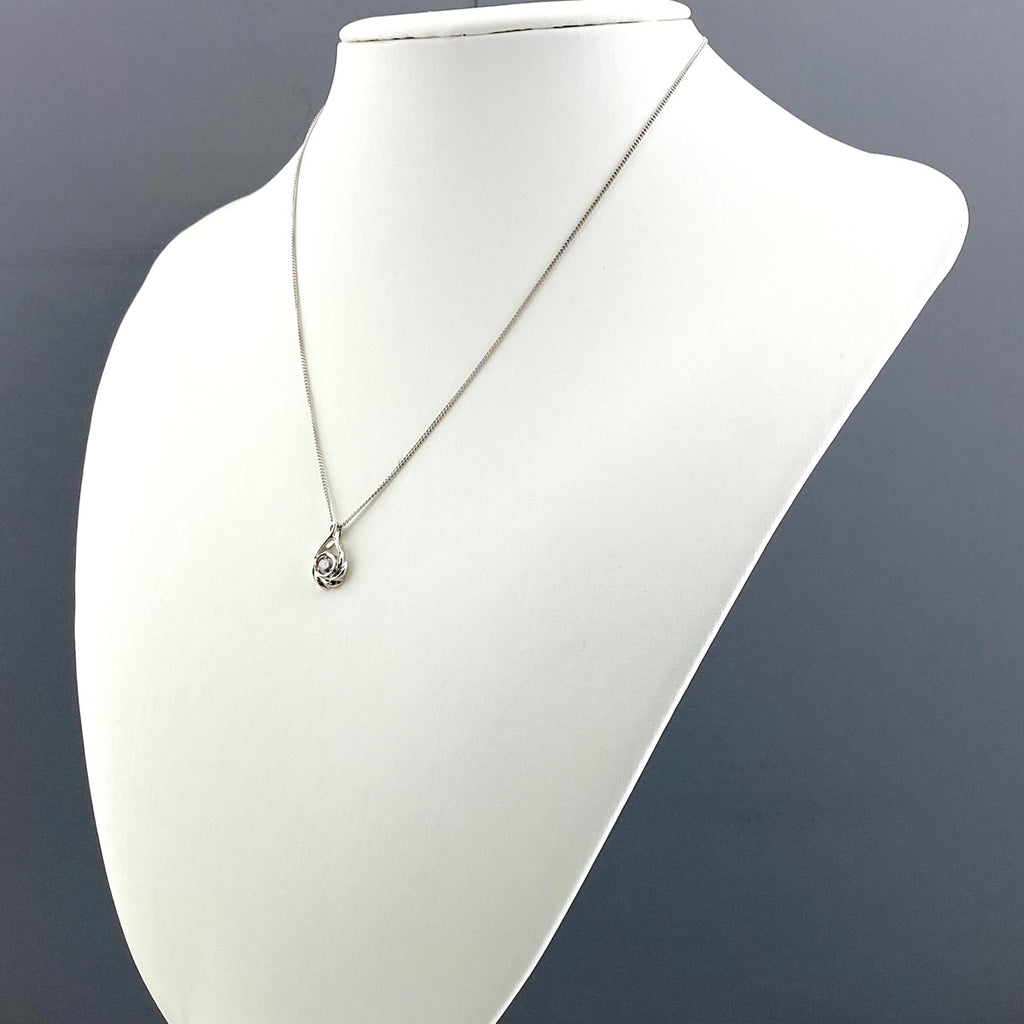 ダイヤモンド デザインネックレス プラチナ ペンダント ネックレス Pt900 Pt850 ダイヤモンド レディース 【中古】nbjwl