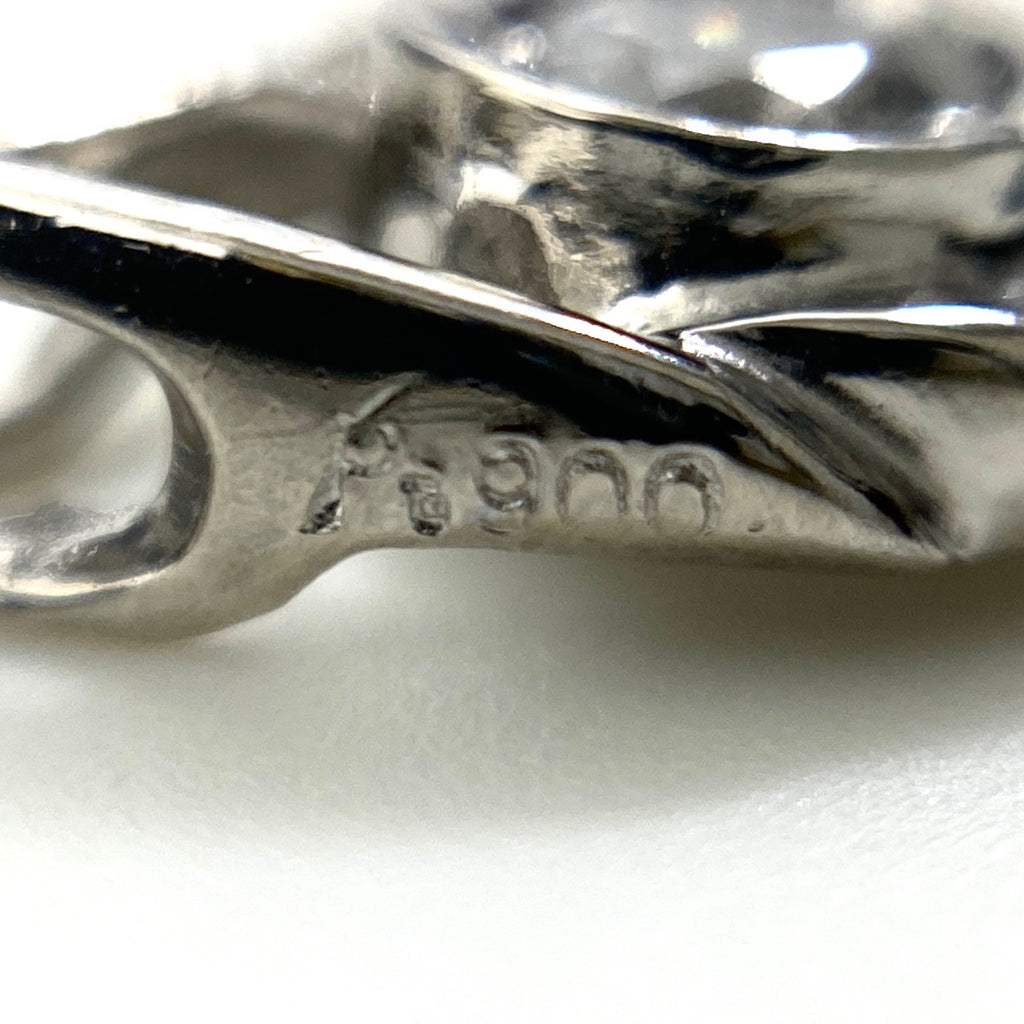 ダイヤモンド デザインネックレス プラチナ ペンダント ネックレス Pt900 Pt850 ダイヤモンド レディース 【中古】nbjwl