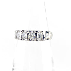 メレダイヤ デザインリング プラチナ 指輪 リング 11号 Pt900 ダイヤモンド レディース 【中古】nbjwl