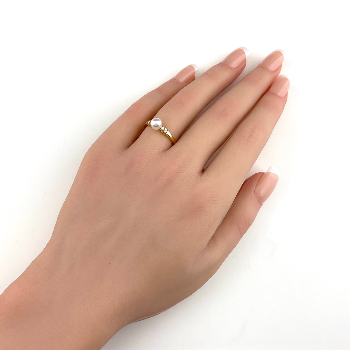 バイセル公式】ミキモト パール デザインリング YG イエローゴールド