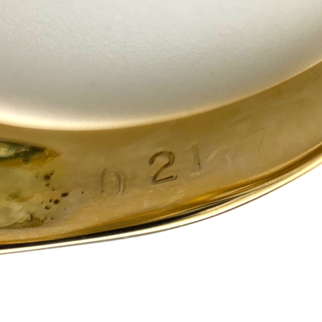 メレダイヤ デザインリング プラチナ YG イエローゴールド 指輪 リング 8号 Pt900 K18 ダイヤモンド レディース 【中古】nbjwl