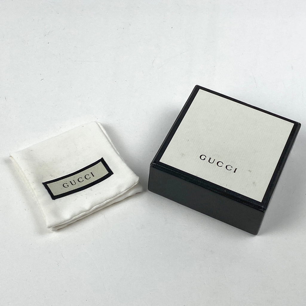 グッチ インターロッキングG リング 指輪 リング シルバー925 シルバー メンズ 【中古】bracc
