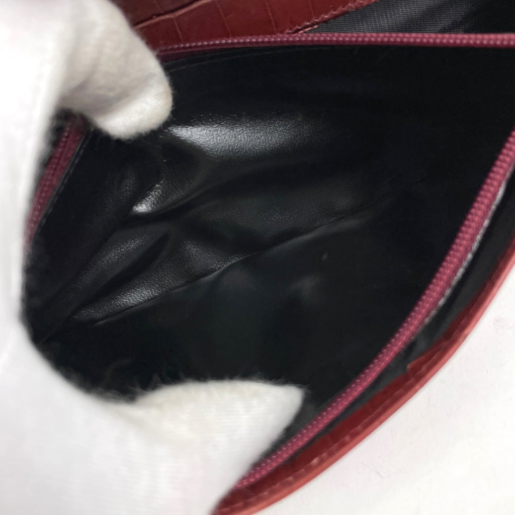 サルヴァトーレフェラガモ ヴァラリボン 長財布 札入れ 小銭入れ 長財布 レザー レッド レディース 【中古】brbag