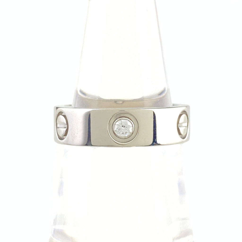カルティエ ラブリング 1P プラチナ 指輪 リング 13.5号 Pt950 ダイヤモンド レディース 【中古】brjwl