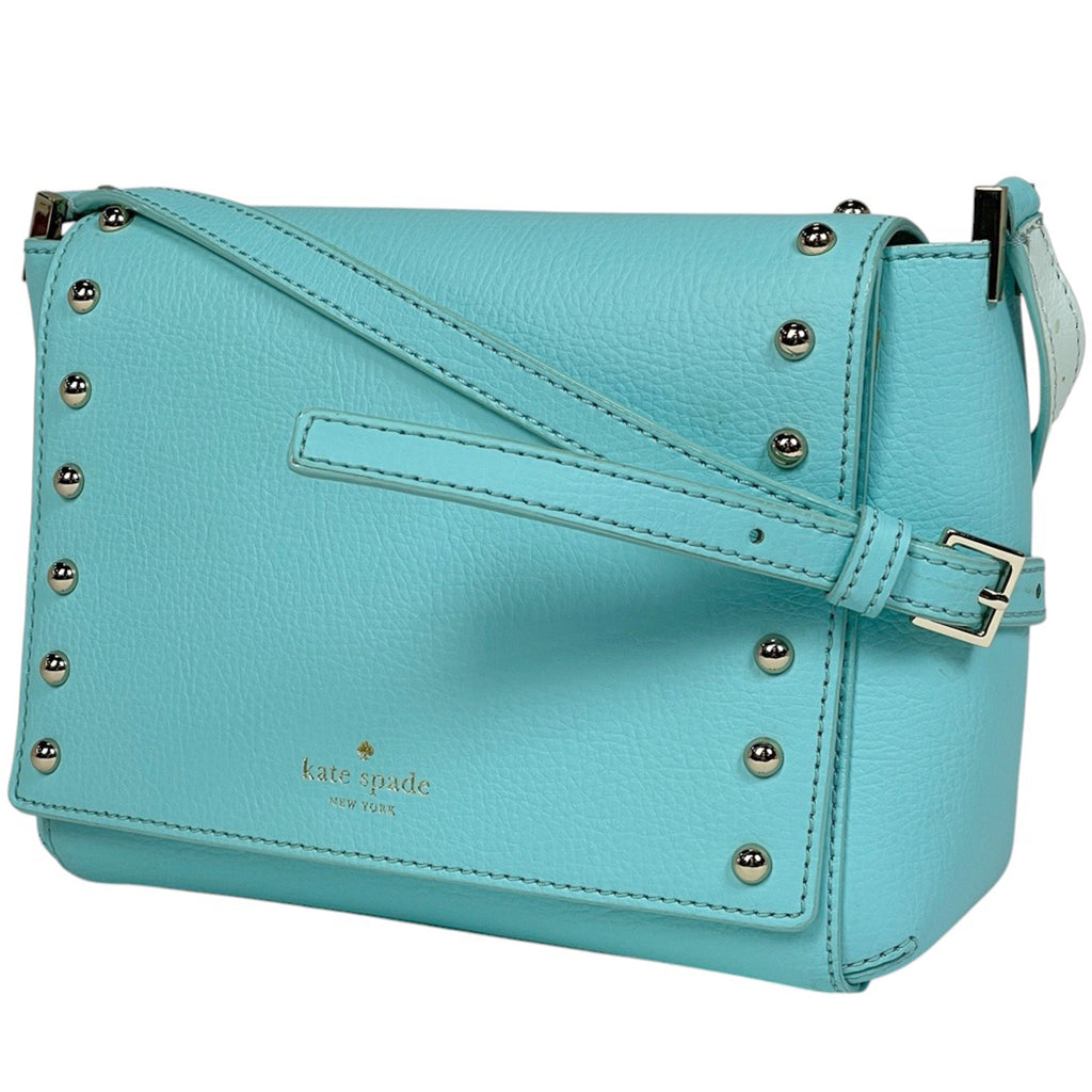 ケイトスペード ロゴ ショルダーバッグ 肩掛け 斜め掛け ショルダーバッグ レザー ブルー レディース 【中古】brbag