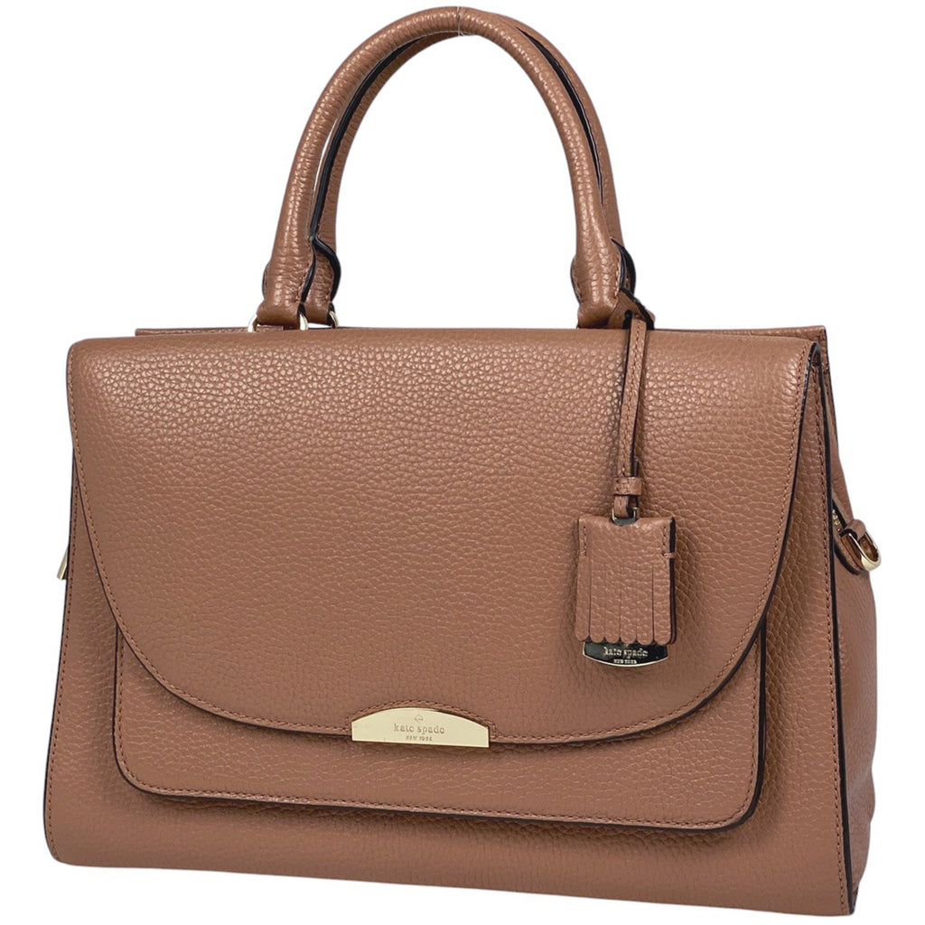 ケイトスペード ロゴ ハンドバッグ 2WAY ショルダーバッグ ハンドバッグ レザー ブラウン レディース 【中古】brbag