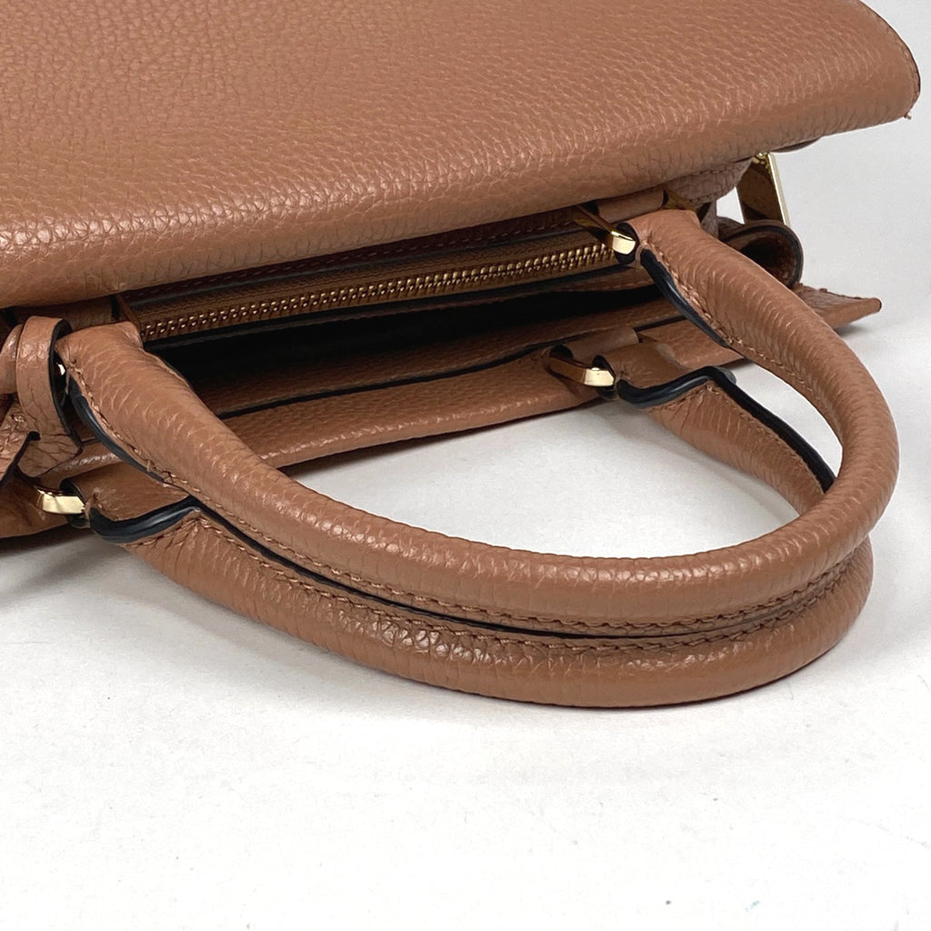 ケイトスペード ロゴ ハンドバッグ 2WAY ショルダーバッグ ハンドバッグ レザー ブラウン レディース 【中古】brbag