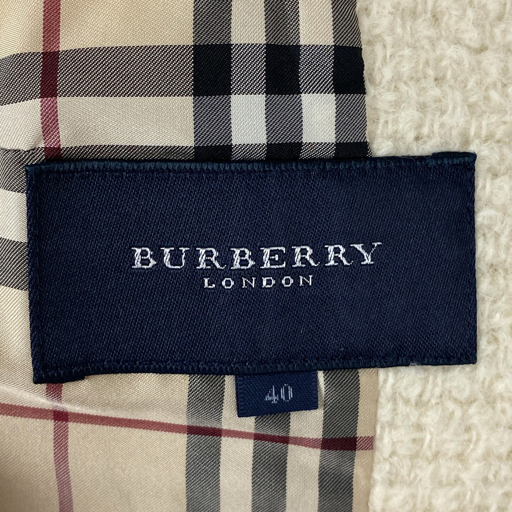 バーバリー ロゴ ハーフコート チェック柄 アウター その他コート ベージュ レディース 【中古】brapp