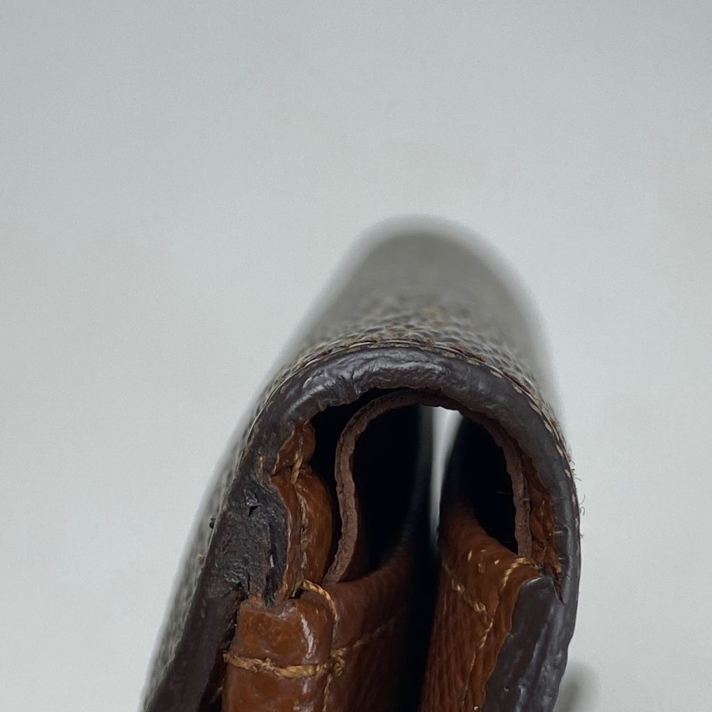 ルイ・ヴィトン ポルト モネ ビエ カルト クレディ 小銭入れ 札入れ Wホック 三つ折り財布 モノグラム ブラウン M61652 レディース 【中古】brbag