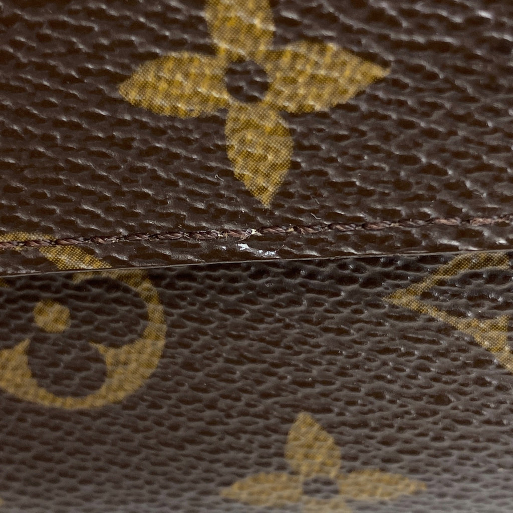 ルイ・ヴィトン ポルト モネ ビエ カルト クレディ 小銭入れ 札入れ Wホック 三つ折り財布 モノグラム ブラウン M61652 レディース 【中古】brbag