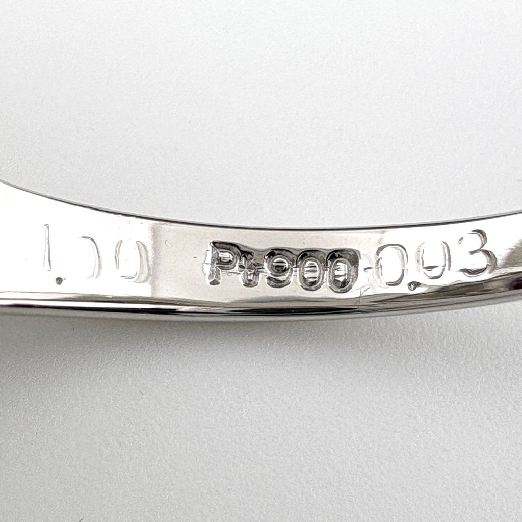 ルビー デザインリング プラチナ 指輪 メレダイヤ リング 13号 Pt900 ルビー ダイヤモンド レディース ノンブランドジュエリー 【中古】nbjwl