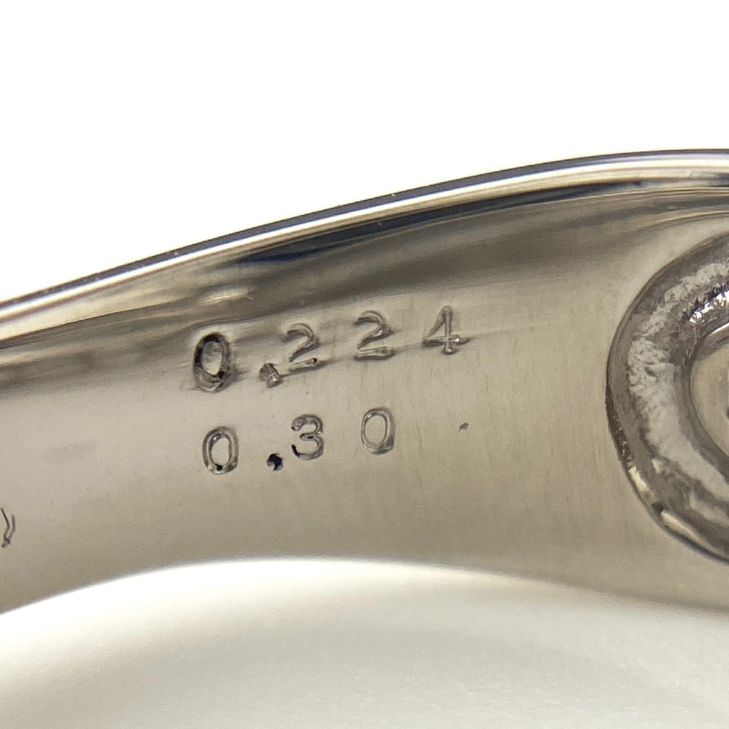 ダイヤモンド デザインリング プラチナ 指輪 メレダイヤ リング 7.5号 Pt900 ダイヤモンド レディース 【中古】nbjwl