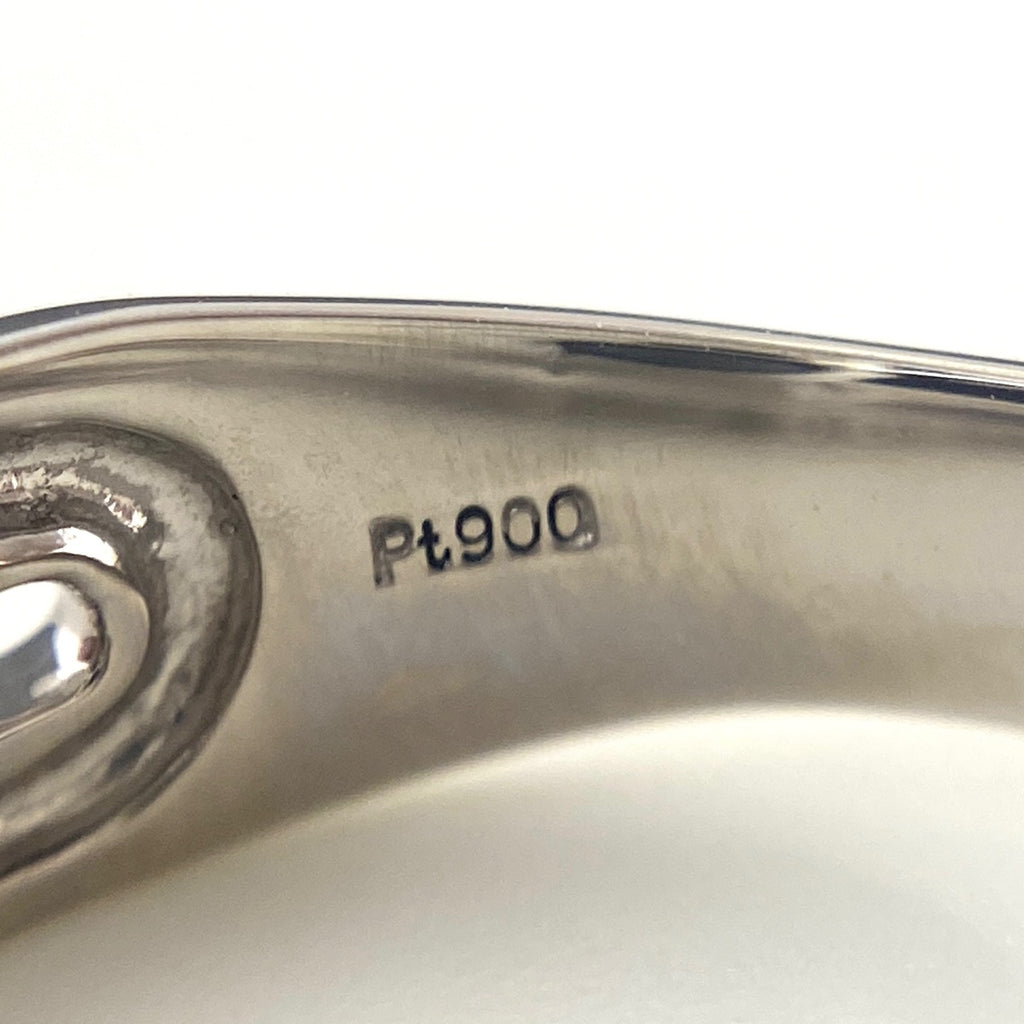 ダイヤモンド デザインリング プラチナ 指輪 メレダイヤ リング 7.5号 Pt900 ダイヤモンド レディース 【中古】nbjwl