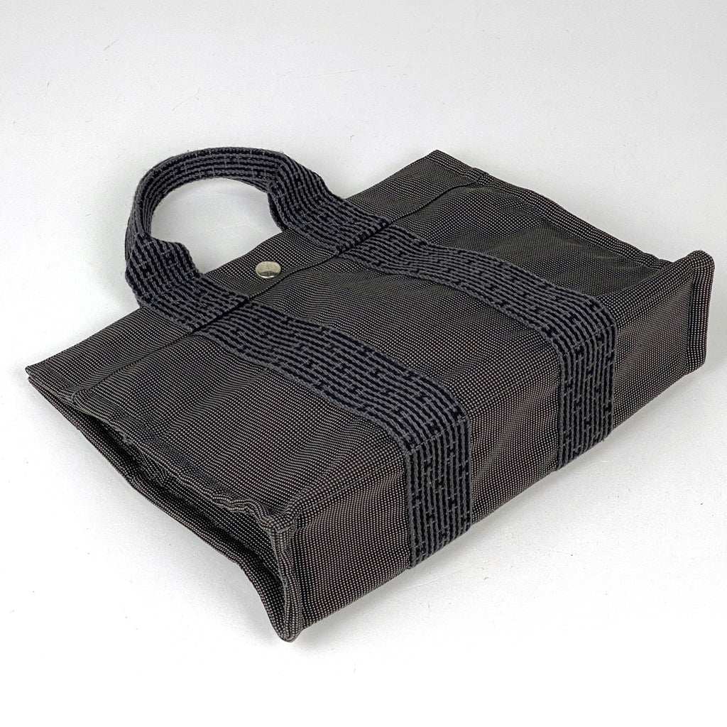 エルメス エールライン トート PM ハンドバッグ トートバッグ ナイロンキャンバス グレー レディース 【中古】brbag
