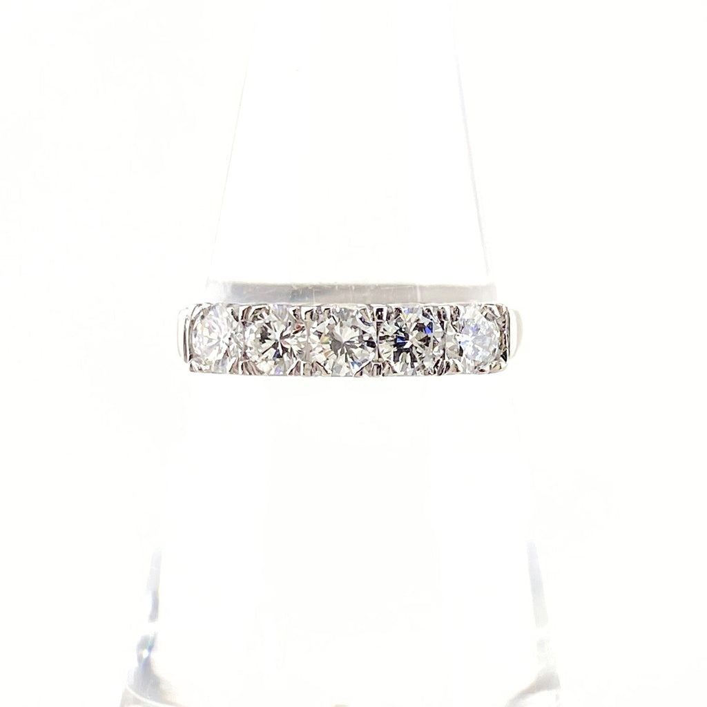 メレダイヤ デザインリング プラチナ 指輪 リング 12.5号 Pt850 ダイヤモンド レディース 【中古】nbjwl