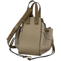 ロエベ ハンモック バッグ スモール 2WAY ショルダーバッグ アナグラム ハンドバッグ レザー ブラウン レディース 【中古】brbag