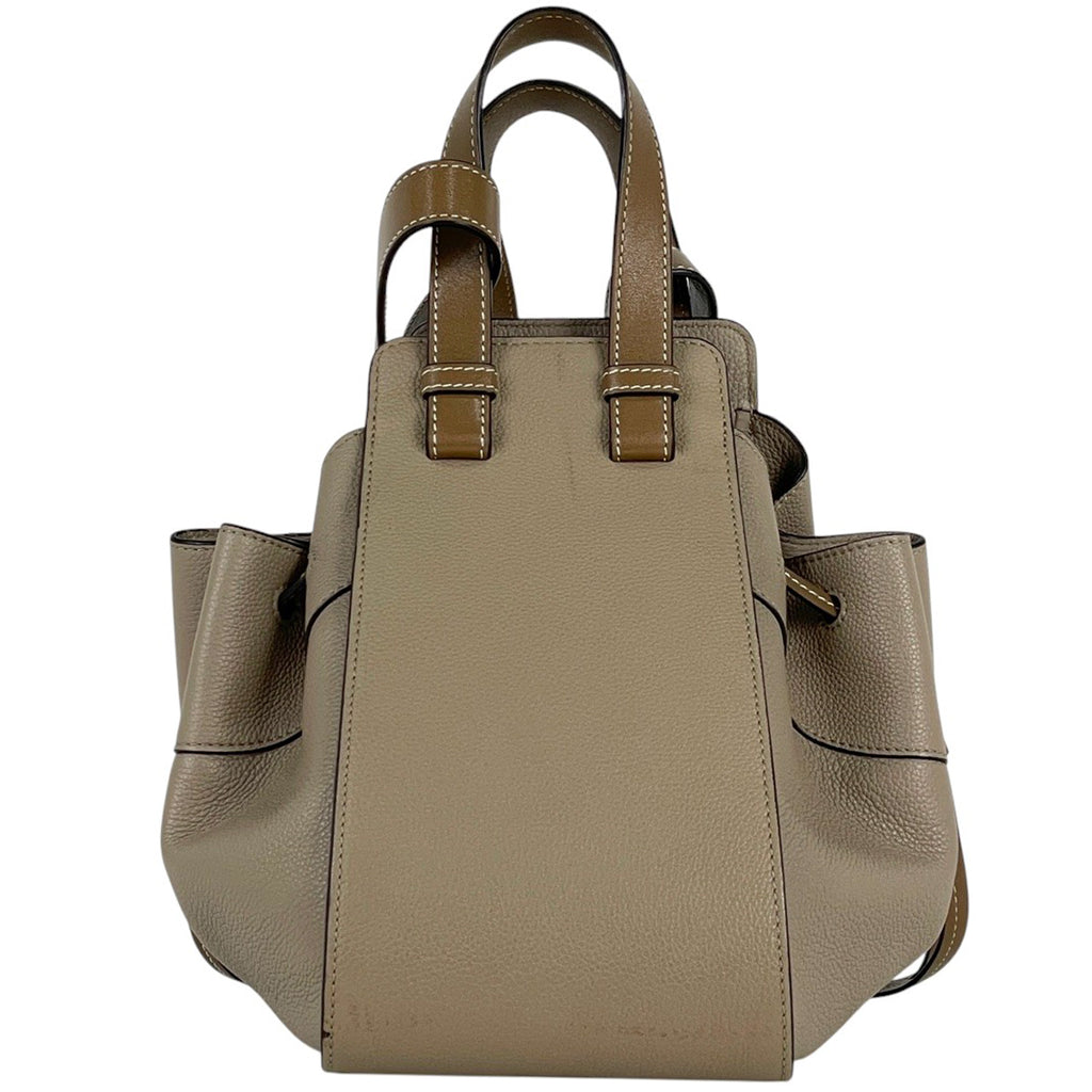 ロエベ ハンモック バッグ スモール 2WAY ショルダーバッグ アナグラム ハンドバッグ レザー ブラウン レディース 【中古】brbag