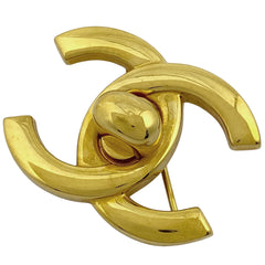 シャネル ココマーク ブローチ ターンロック GP ゴールド レディース 【中古】bracc