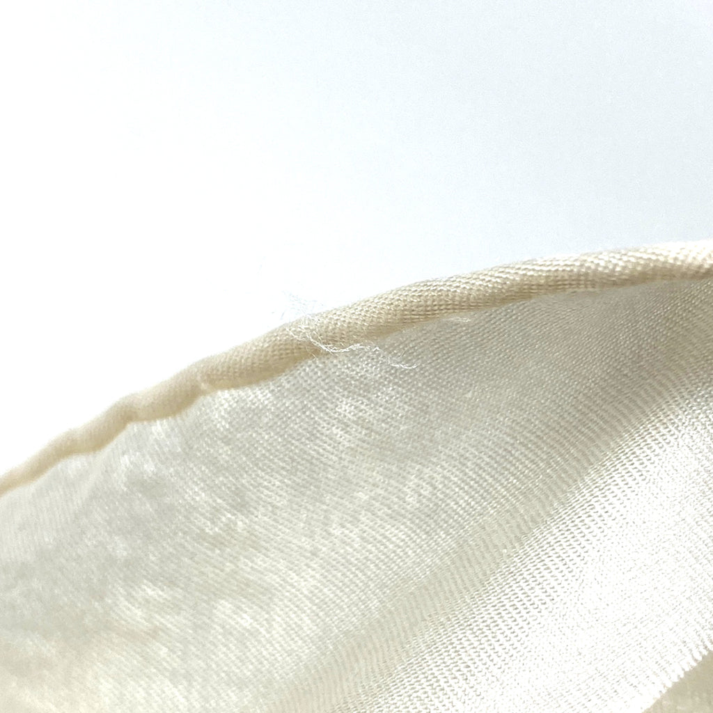 エルメス Hロゴ ストール スカーフ ストール シルク ウール ホワイト レディース 【中古】brbag