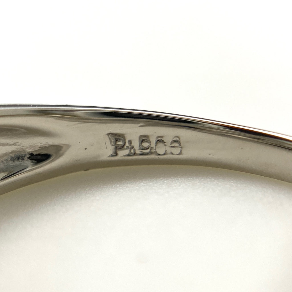メレダイヤ デザインリング プラチナ 指輪 リング 11.5号 Pt900 ダイヤモンド レディース 【中古】nbjwl