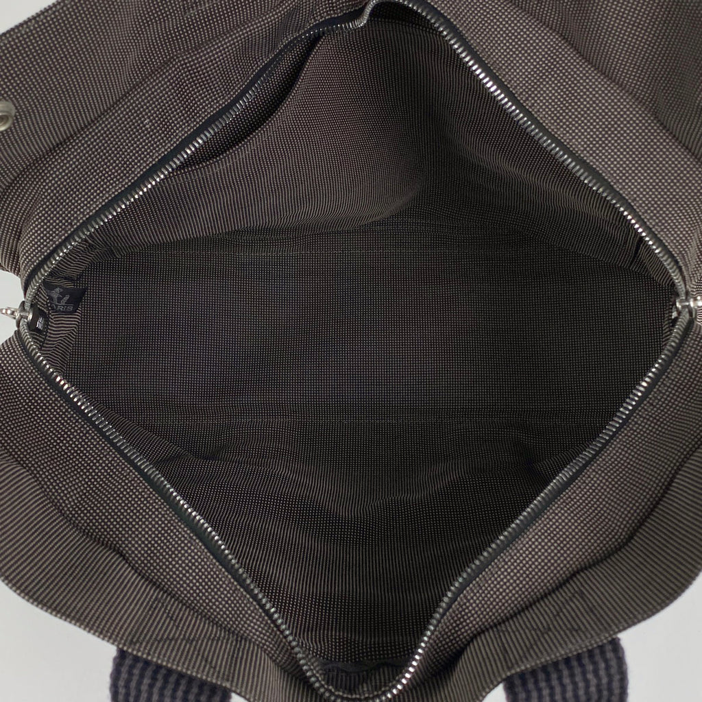 エルメス エールライン トート MM ハンドバッグ トートバッグ ナイロンキャンバス グレー レディース 【中古】brbag