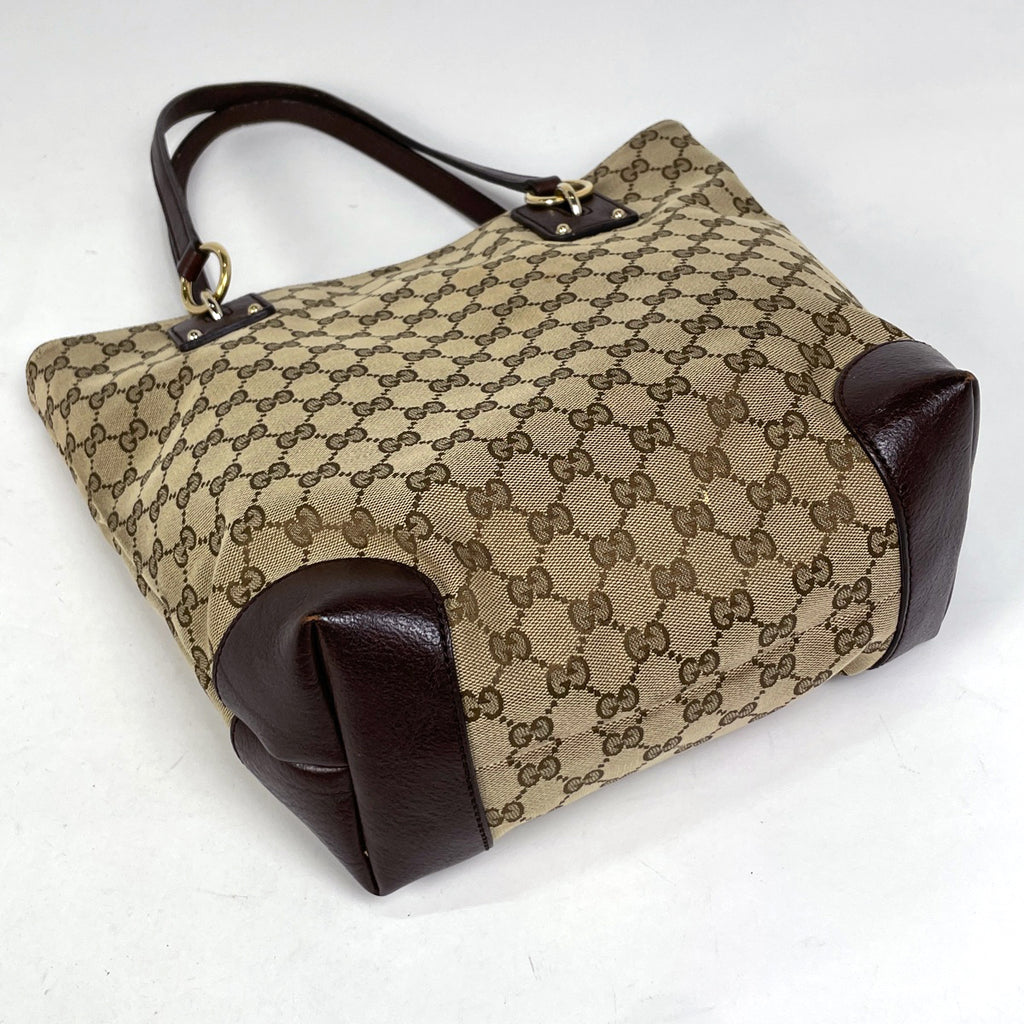 グッチ GG柄 トートバッグ ショルダーバッグ 肩掛け トートバッグ GGキャンバス ブラウン 247237 レディース 【中古】brbag
