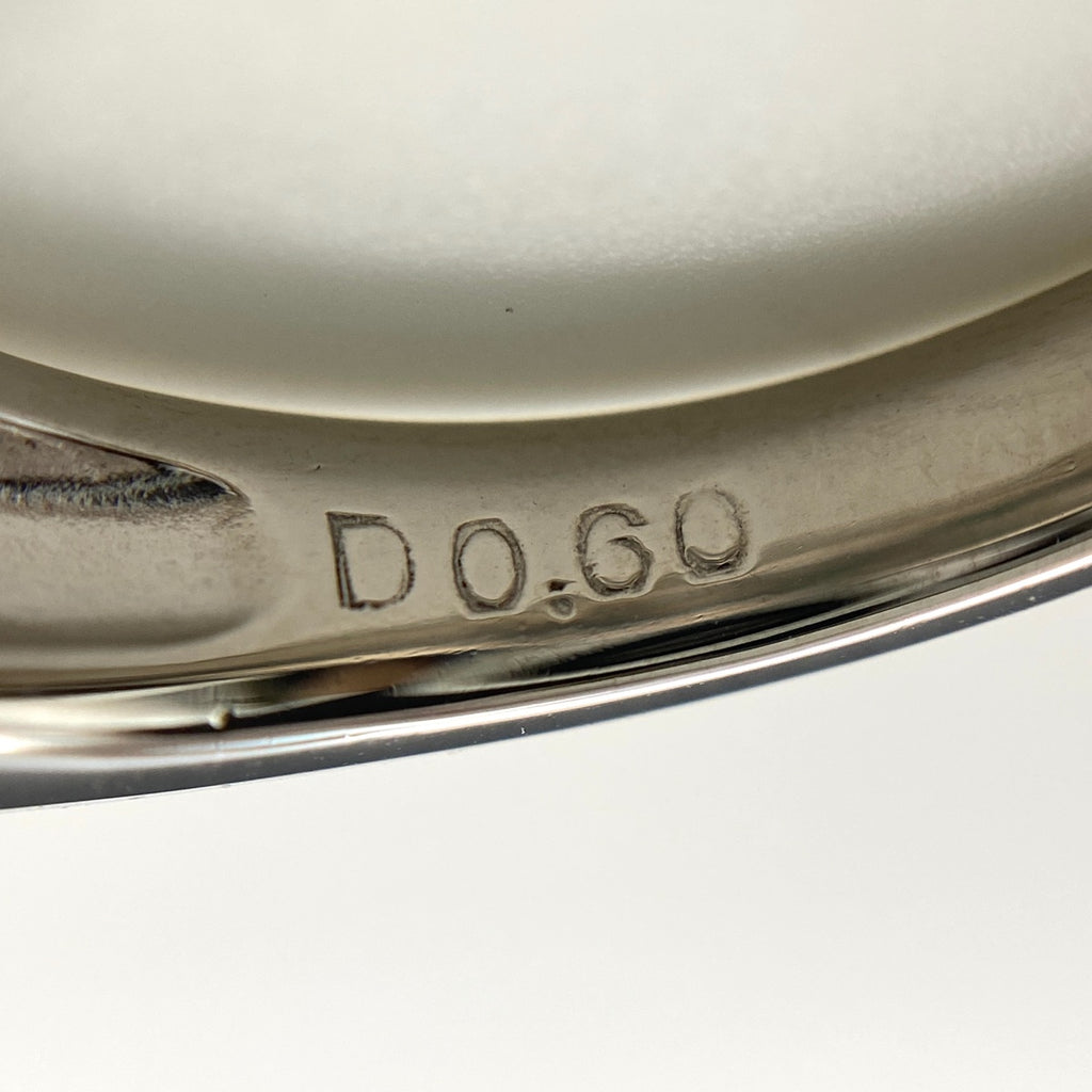 エメラルド デザインリング プラチナ 指輪 メレダイヤ リング 12号 Pt900 エメラルド ダイヤモンド レディース 【中古】nbjwl