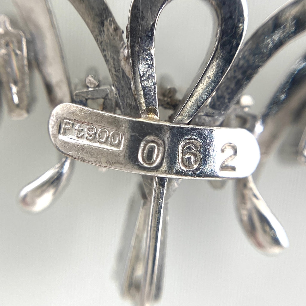 メレダイヤ デザインネックレス プラチナ ペンダント ネックレス Pt850 ダイヤモンド レディース 【中古】nbjwl