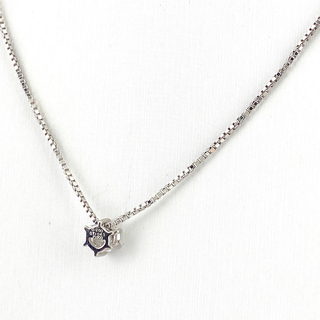 ダイヤモンド デザインネックレス プラチナ ペンダント ネックレス Pt900 Pt850 ダイヤモンド レディース 【中古】nbjwl