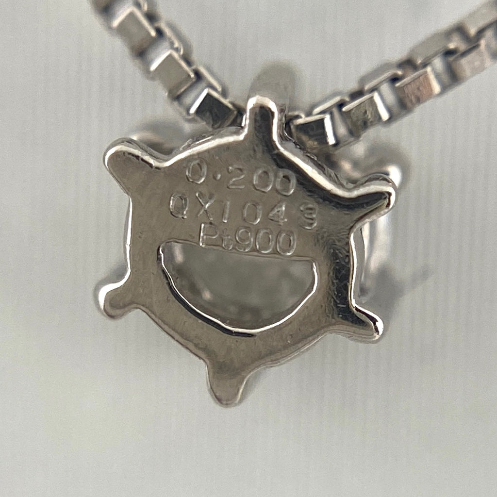 ダイヤモンド デザインネックレス プラチナ ペンダント ネックレス Pt900 Pt850 ダイヤモンド レディース 【中古】nbjwl