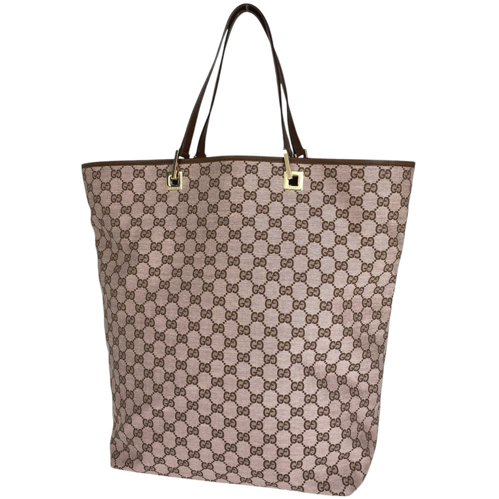 グッチ GG柄 トートバッグ ショルダーバッグ トートバッグ GGキャンバス ピンク ブラウン 0021097 レディース 【中古】brbag