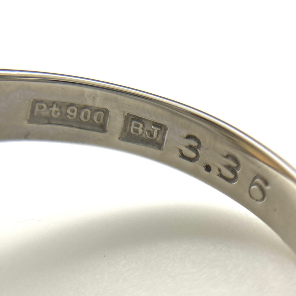 オパール デザインリング プラチナ 指輪 メレダイヤ リング 10号 Pt900 オパール レディース 【中古】nbjwl