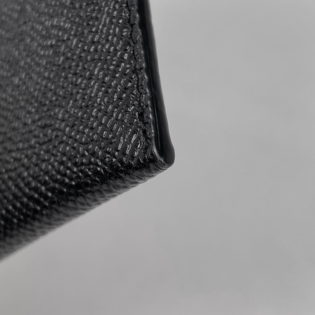 メゾン マルジェラ スマートフォンポーチ ステッチ スマホホルダー ショルダーバッグ レザー ブラック レディース 【中古】brbag