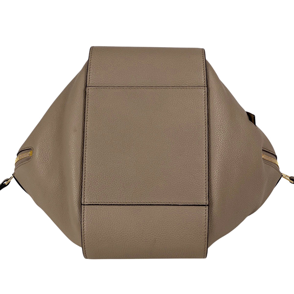 ロエベ ハンモック バッグ スモール アナグラム 2WAY ショルダーバッグ ハンドバッグ レザー グレー レディース 【中古】brbag