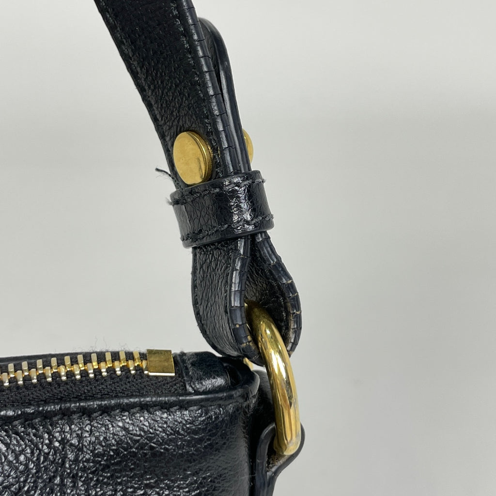 プラダ ロゴ ハンドバッグ 2WAY ショルダーバッグ ハンドバッグ レザー ブラック 1BA104 レディース 【中古】brbag