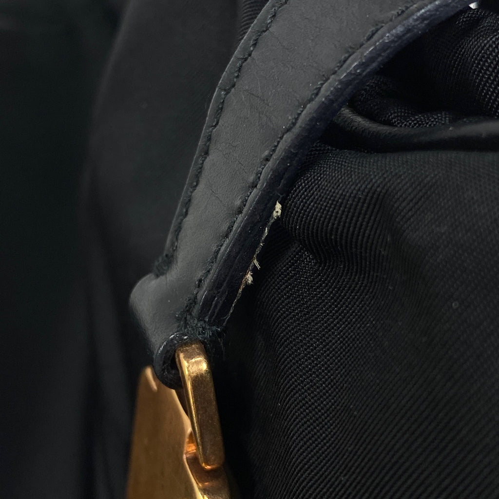 プラダ ロゴプレート ショルダーバッグ ハンドバッグ ワンショルダー ショルダーバッグ ナイロン ネロ(ブラック) BR0319 レディース 【中古】brbag