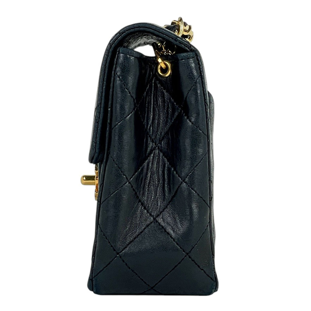 【ジャンク品】シャネル ミニ マトラッセ シングルフラップ チェーン ショルダーバッグ ココマーク ショルダーバッグ レザー ブラック A01115 レディース 【中古】brbag