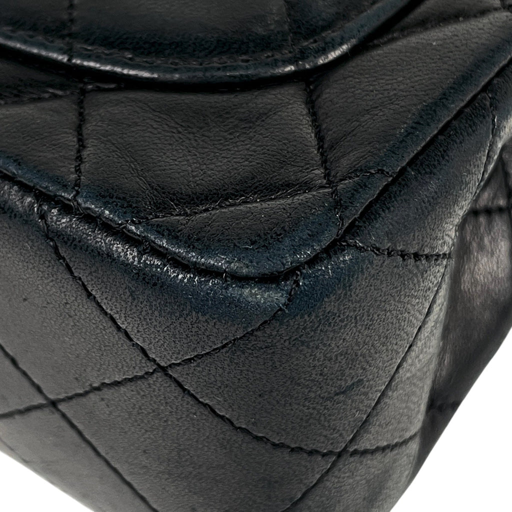 【ジャンク品】シャネル ミニ マトラッセ シングルフラップ チェーン ショルダーバッグ ココマーク ショルダーバッグ レザー ブラック A01115 レディース 【中古】brbag