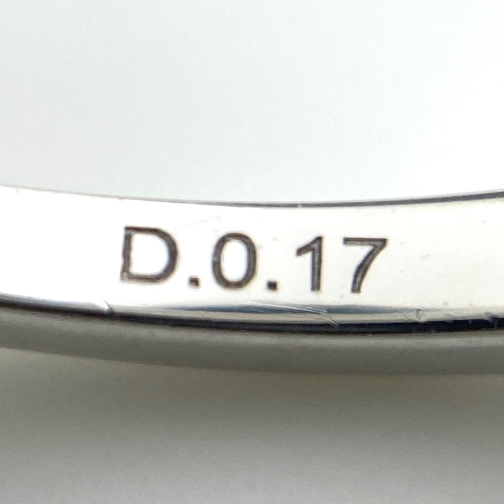 メレダイヤ デザインリング WG ホワイトゴールド 指輪 リング 12号 K18 WG ダイヤモンド レディース 【中古】nbjwl