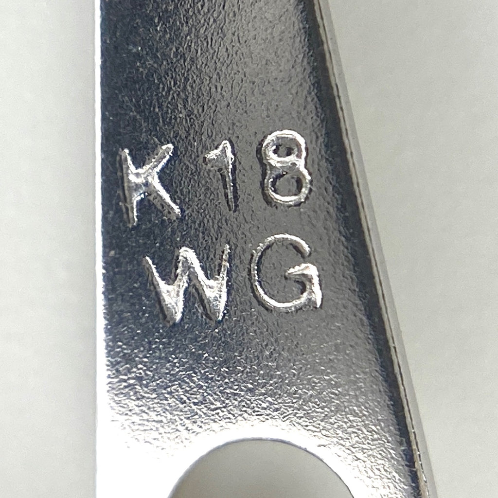 メレダイヤ デザインネックレス WG ホワイトゴールド ペンダント ネックレス K18 WG ダイヤモンド レディース 【中古】nbjwl