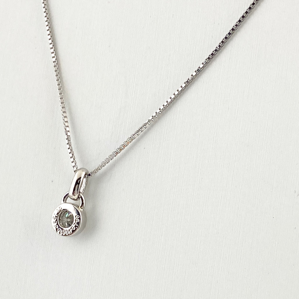 メレダイヤ デザインネックレス プラチナ ペンダント ネックレス Pt900 Pt850 ダイヤモンド レディース 【中古】nbjwl
