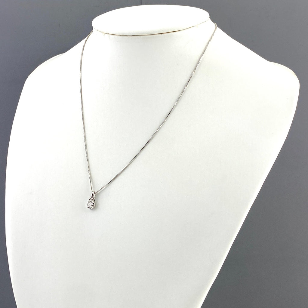 メレダイヤ デザインネックレス プラチナ ペンダント ネックレス Pt900 Pt850 ダイヤモンド レディース 【中古】nbjwl