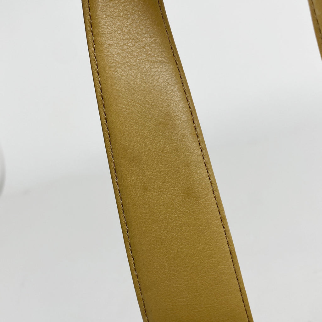 ロエベ アナグラム ハンドバッグ タッセル フリンジ ハンドバッグ レザー ベージュ レディース 【中古】brbag