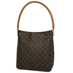 ルイ・ヴィトン ルーピング GM 肩掛け ワンショルダー ショルダーバッグ モノグラム ブラウン M51145 レディース 【中古】brbag