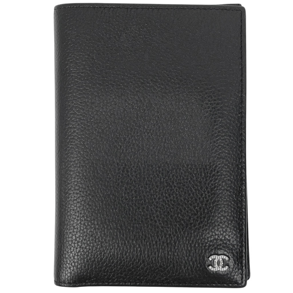 シャネル ココマーク 二つ折り 財布 札入れ 小銭入れ 二つ折り財布 レザー ブラック レディース 【中古】brbag