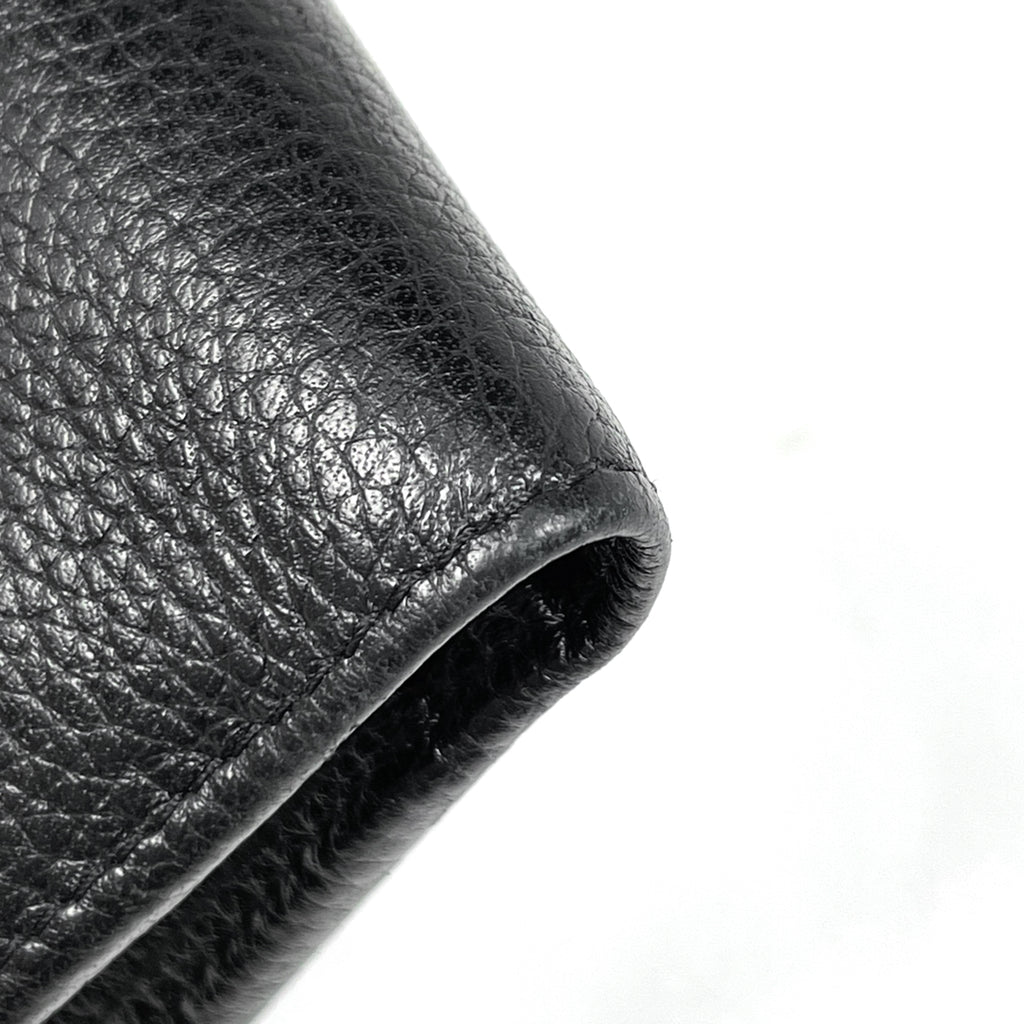 シャネル ココマーク 二つ折り 財布 札入れ 小銭入れ 二つ折り財布 レザー ブラック レディース 【中古】brbag